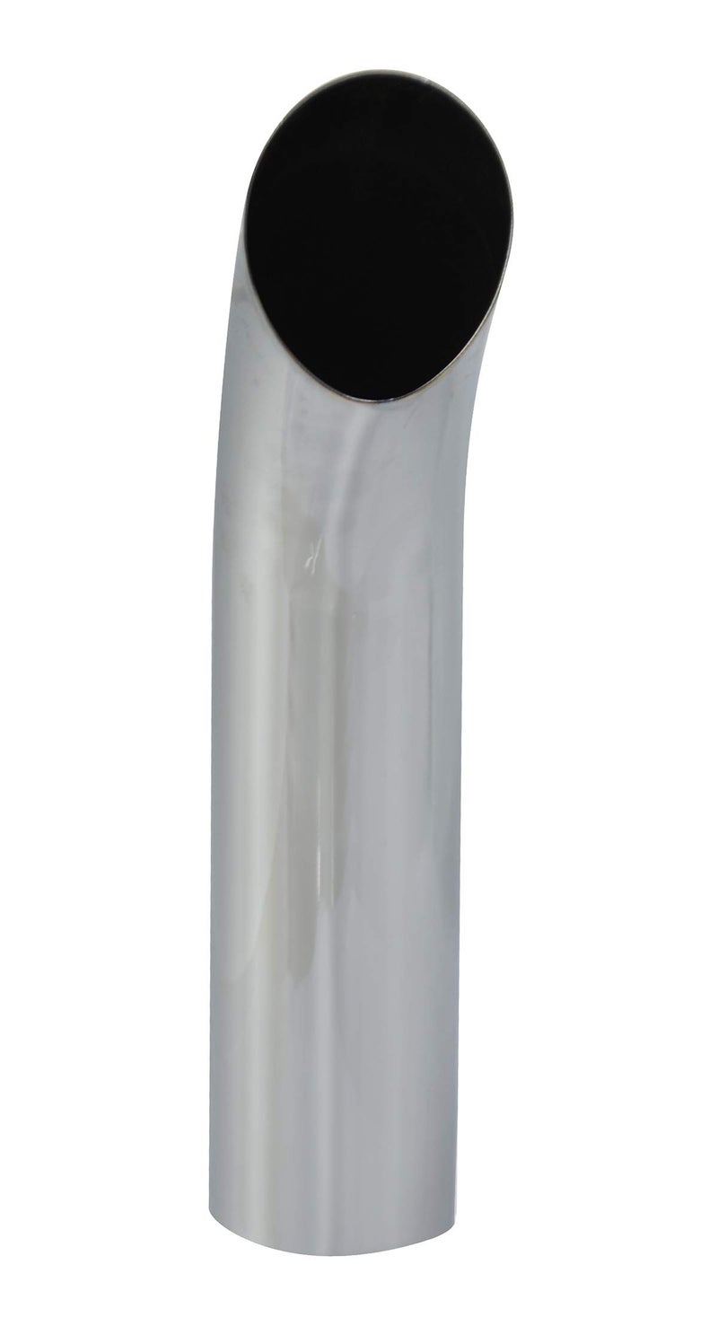 TBOZZ 5" ODÃ—24" Curved Chrome Exhaust Stack Pipe - Image 2